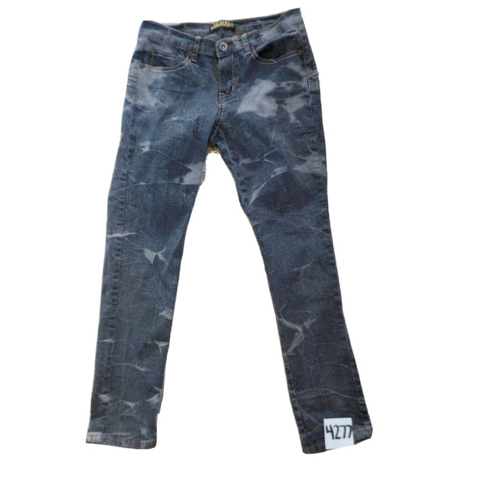 BeGirl Retro Vintage Stonewashed Stretch Gray Denim Bleached Youth Jeans Sz 9/10